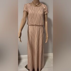 Elegant Beige Evening Dress